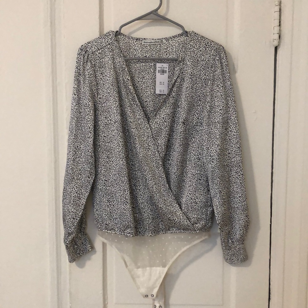 Abercrombie & Fitch, Medium, black&white pattern